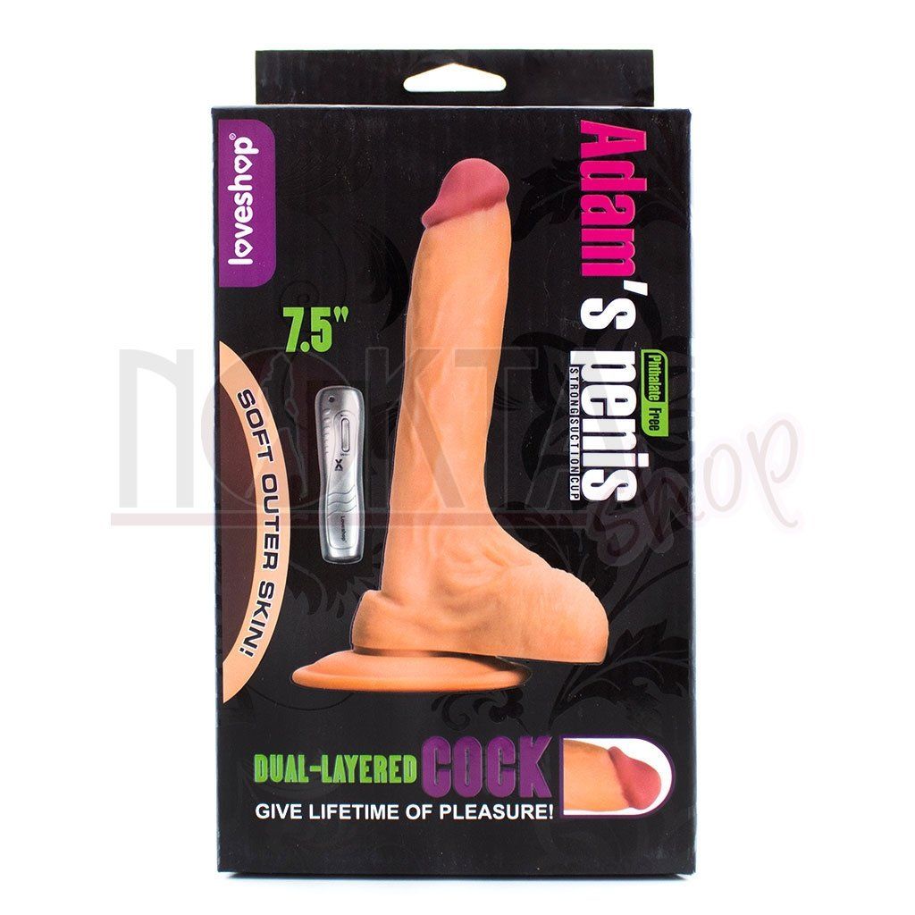 Adam's 19cm titreşimli realistik yapay penis