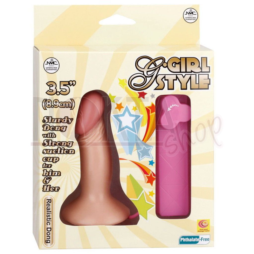 Girl style 9cm realistik titreşimli kısa anal penis