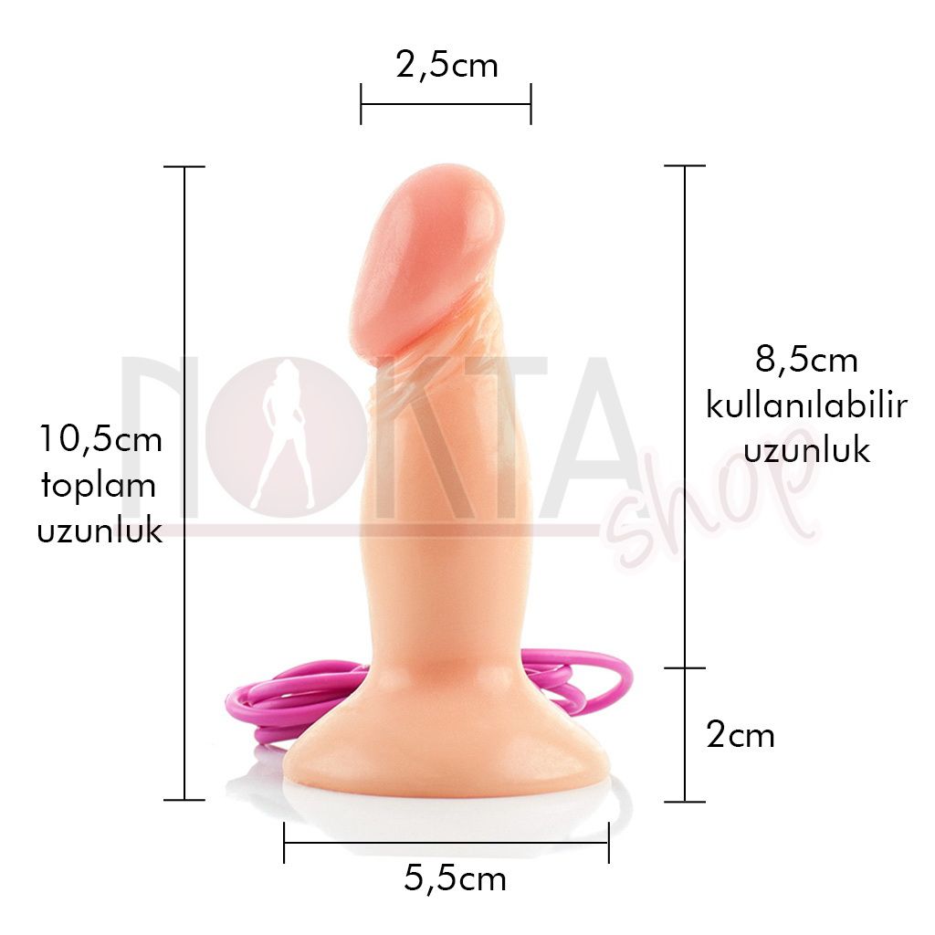 Girl style 9cm titreşimli realistik anal penis