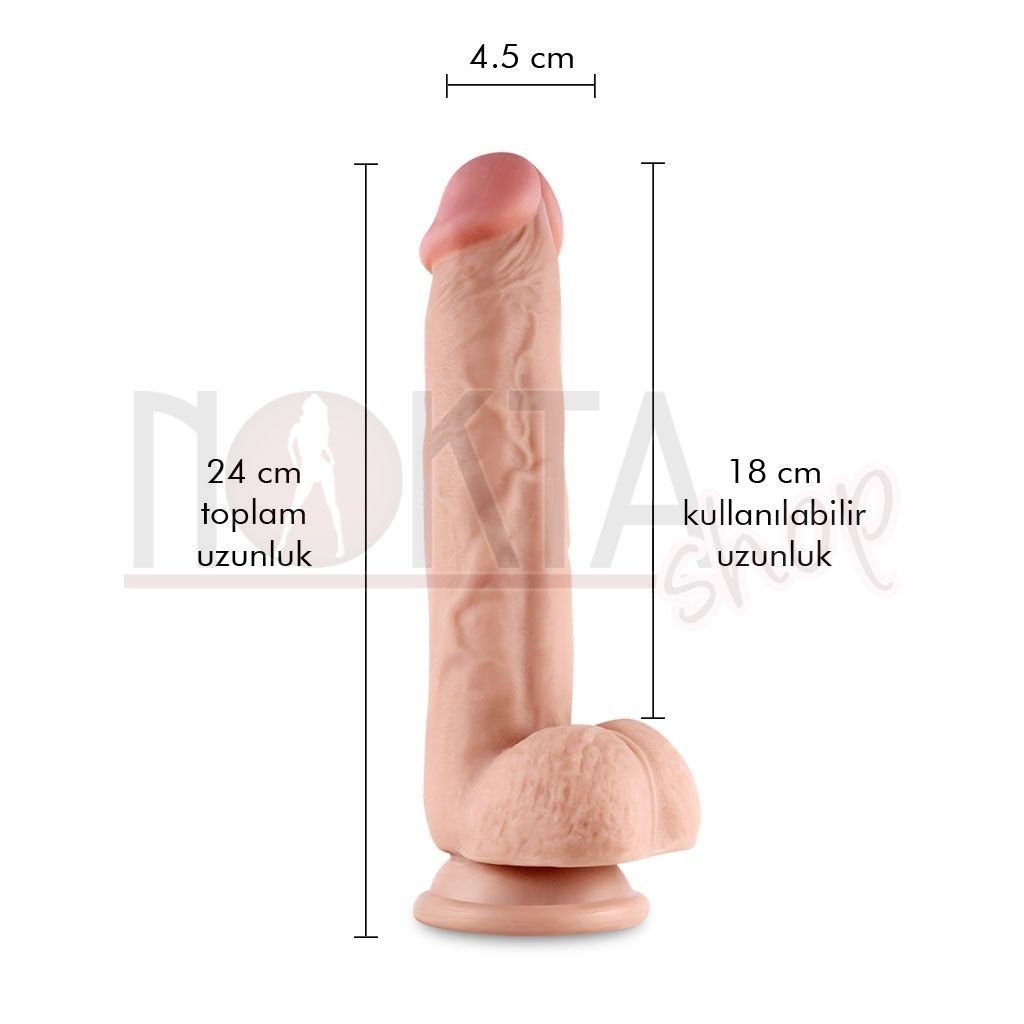 Pablo 24cm ultra gerçekci dokulu realistik penis