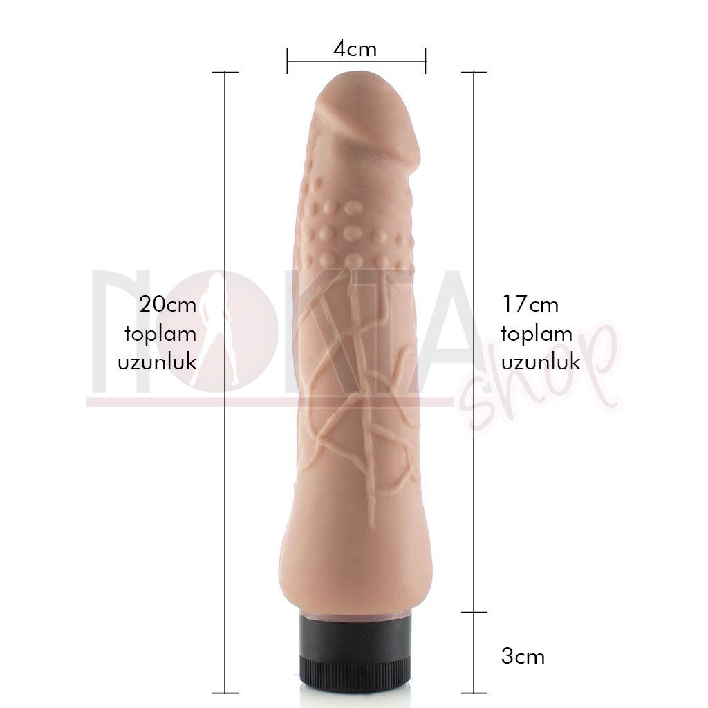 Pleasure 20cm titreşimli realistik penis